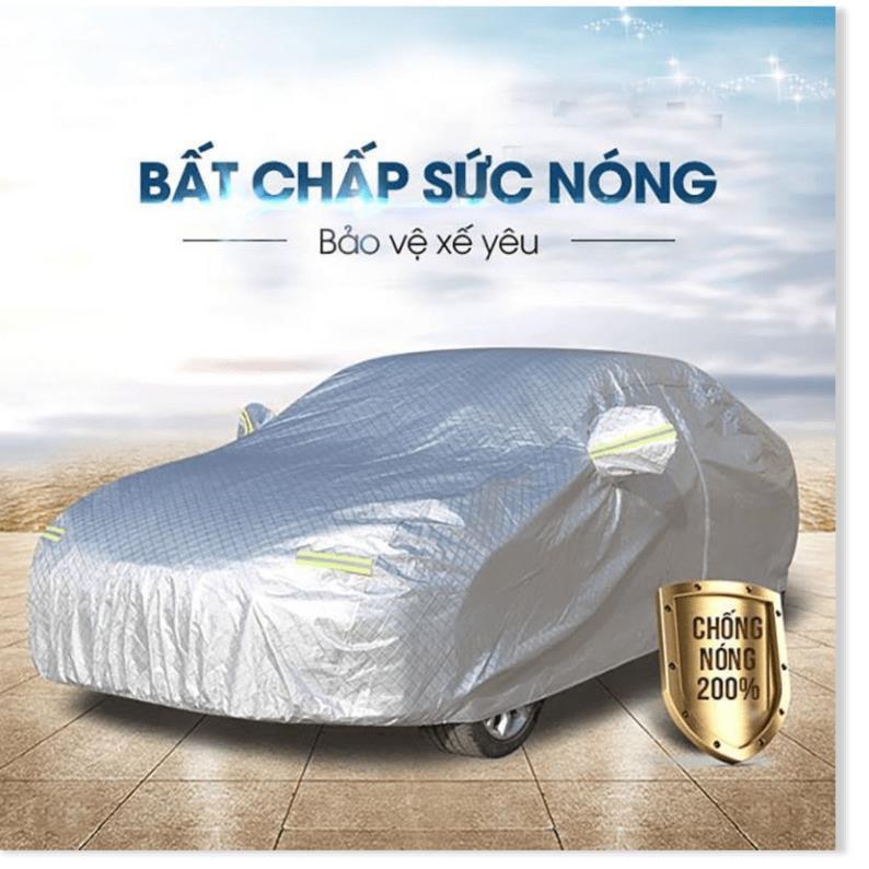 Bạt Phủ Xe Ô Tô 2 Lớp Tráng Bạc chống nóng Cao Cấp