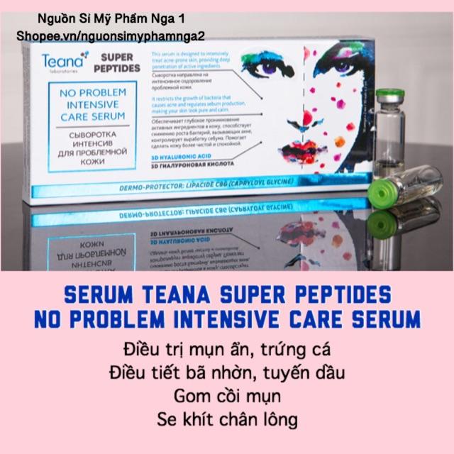 Serum Teana Super Peptides NO PROBLEM INTENSIVE CARE SERUM loại bỏ m.ụn gom cồi se khít chân lông