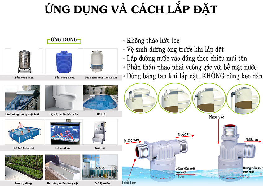 Phao cơ thông minh - Phao cơ chống tràn tiêu chuẩn Quốc Tế fi21