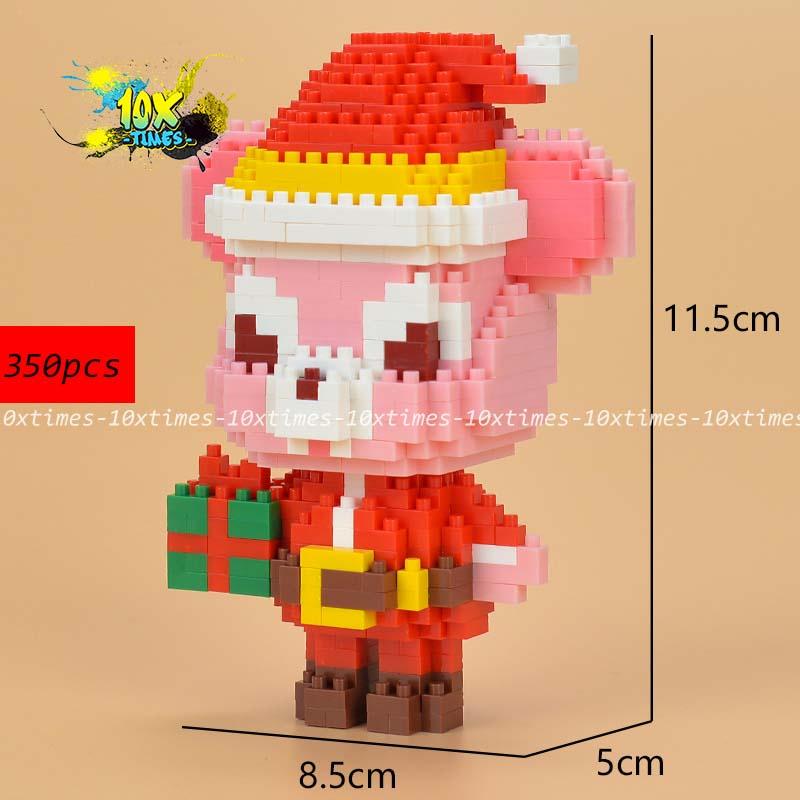 Đồ chơi Lego 3d Thỏ tím stella Lou noen dễ thương cute quà tặng sinh nhật giáng sinh bạn gái, đồ decor