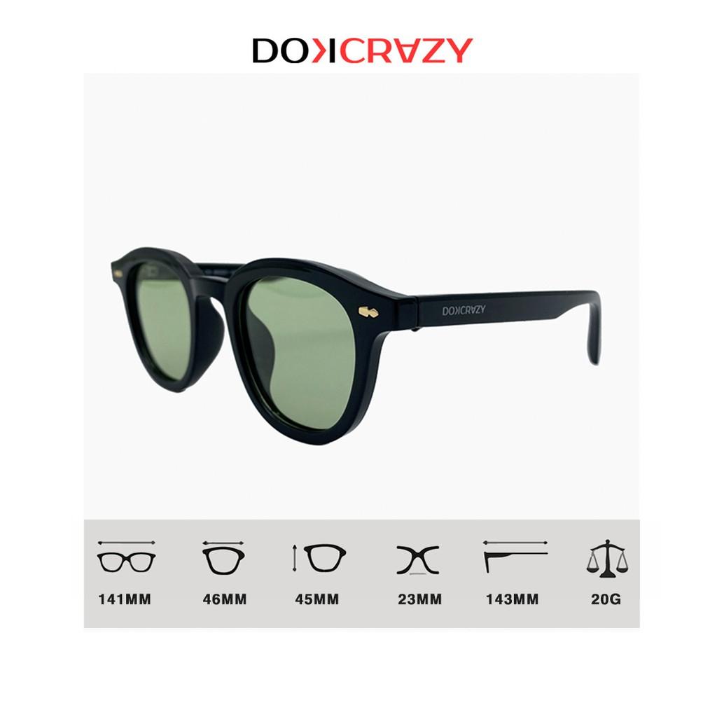 Kính mát vuông tròn cao cấp TIGA local brand DOKCRAZY thời trang nam nữ mắt râm phân cực chống tia UV style retro trendy