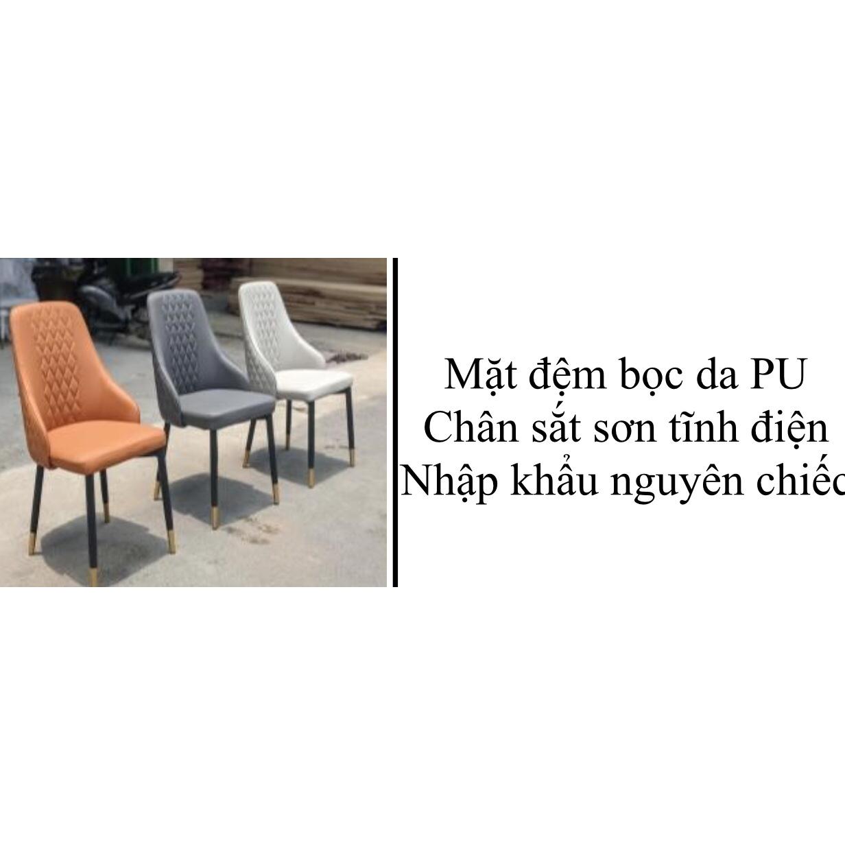 Ghế Ăn Nhập Khẩu Nguyên Chiếc, Mặt Đệm Bọc Da PU Êm Ái Cho Không Gian Thêm Sang Trọng - Tổng Kho Nội Thất Tân Thời Đại