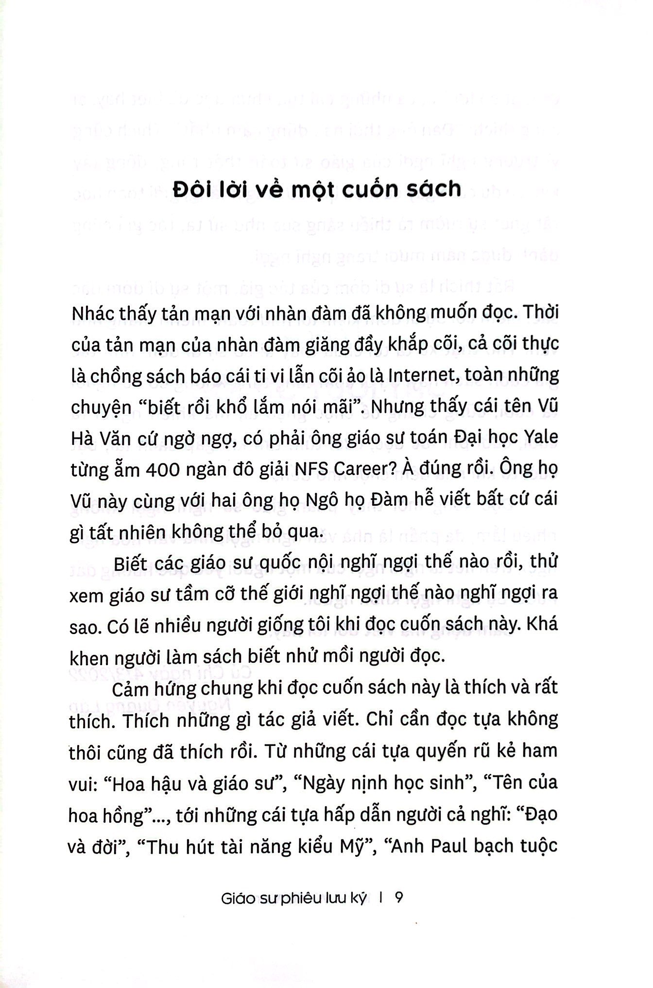 Giáo Sư Phiêu Lưu Ký - Tản Mạn Với Một Nhà Toán Học (Bìa Cứng)