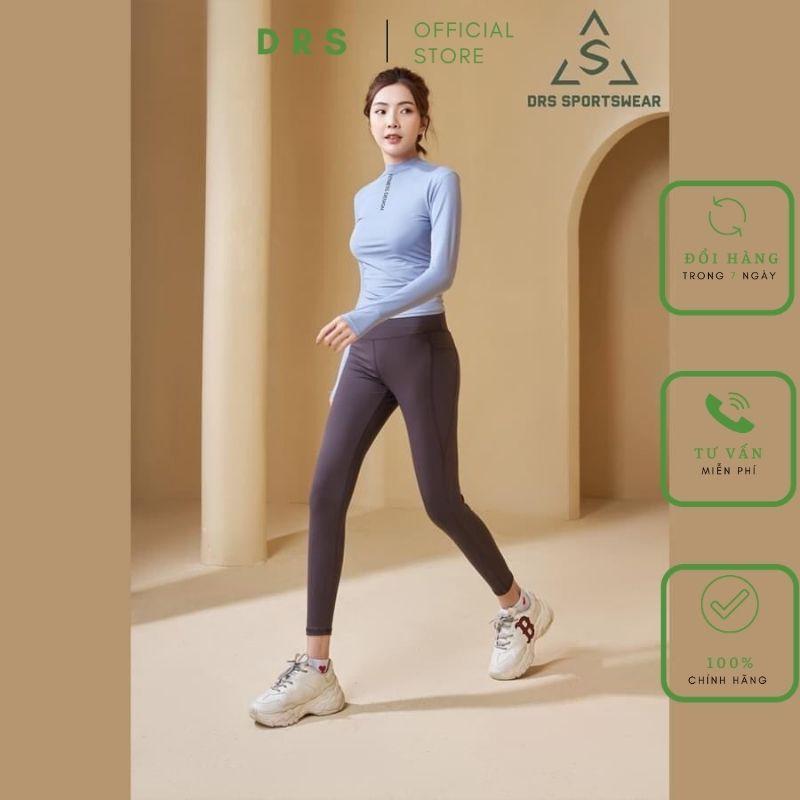 Quần thể thao nữ DRS, quần legging nữ tập gym DRN47 với thiết kế đai nơ xinh xắn, dễ thương, cá tính