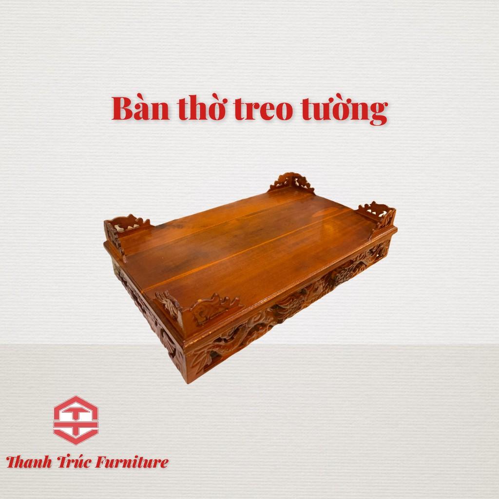 (Nhiều size) Bàn thờ treo tường- TẶNG KÈM CẶP KE GỖ