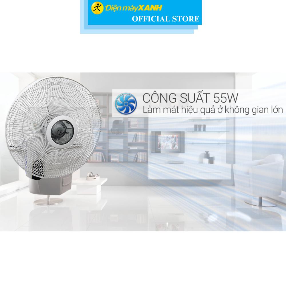 Quạt treo tường Midea 3 cánh FW40 7JR 55W - Hàng Chính Hãng