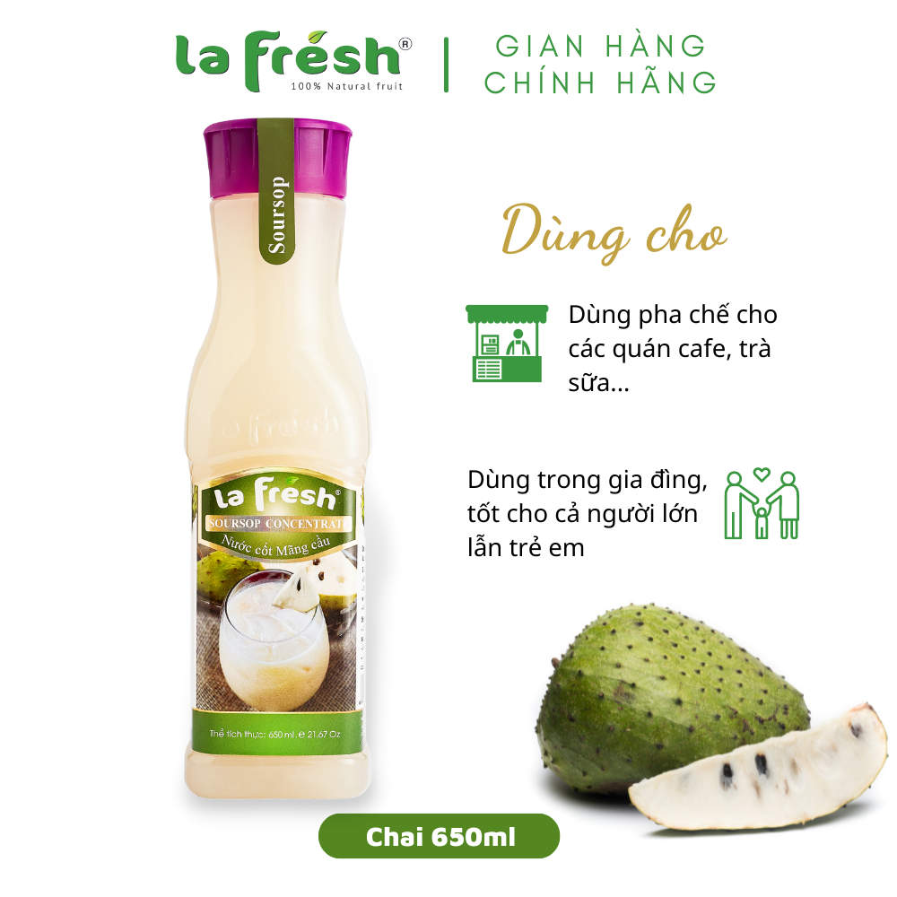 Nước cốt mãng cầu xiêm Lafresh