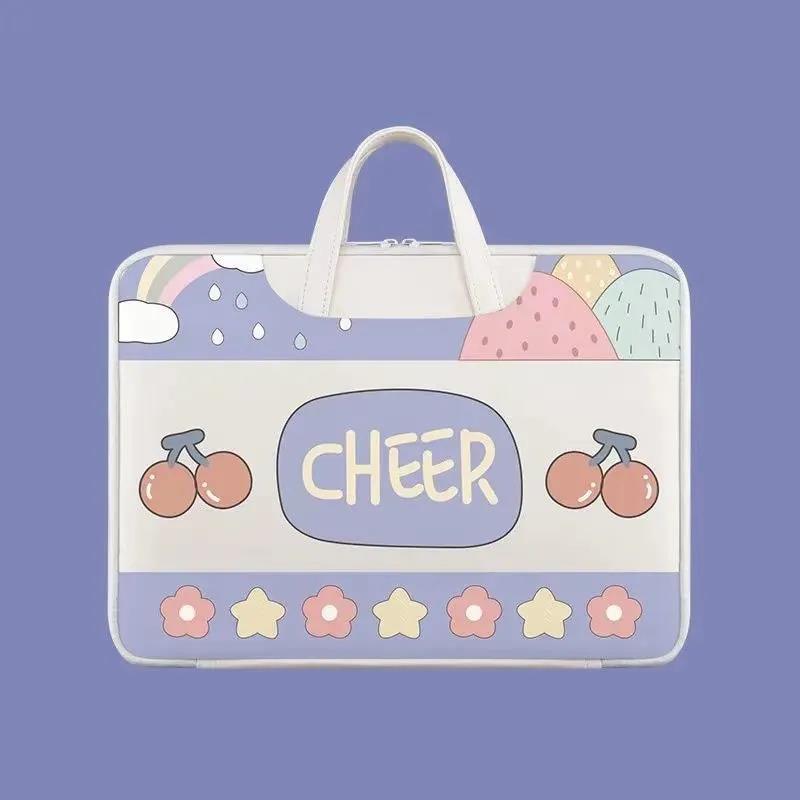 Gấu Túi Đựng Laptop 11 12 13 14 15.6 Inch Nữ Tay Dành Cho MacBook Air Pro Túi Xách Tay Máy Tính Máy Tính Bảng ốp Lưng Xiaomi Dell