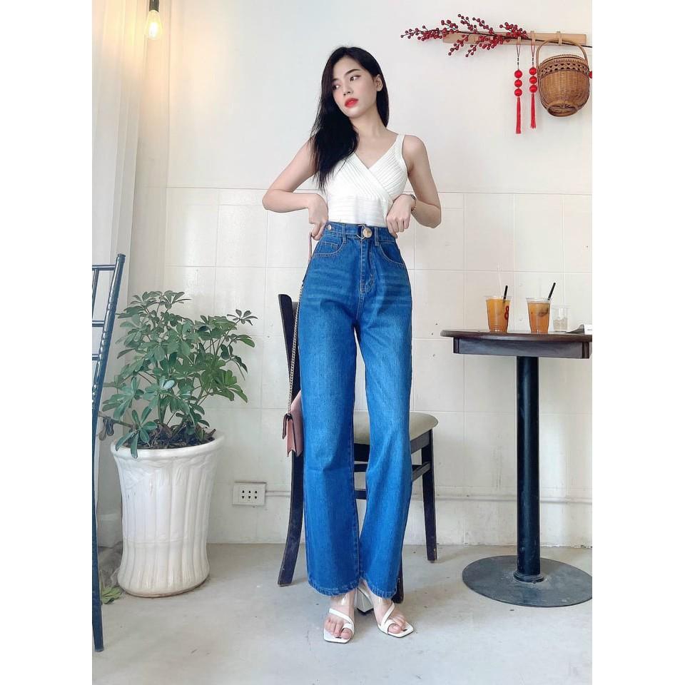 QUẦN JEAN DÀI CO GIÃN ỐNG SUÔNG LƯNG CAO SHOP PHƯƠNG CHÂU