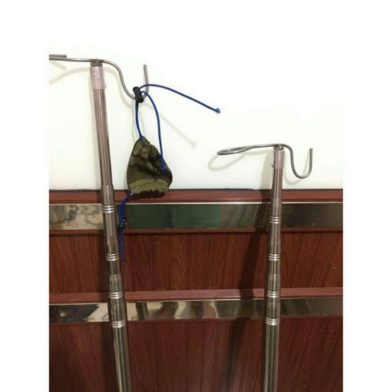 Sào bẫy chim, treo lồng chim,sào rút inox đã năng - sale to