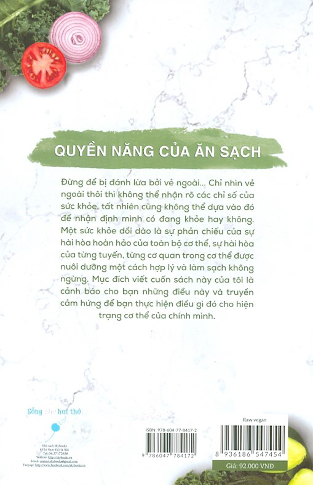 Sách Skybooks - Raw Vegan - Sức Mạnh Chữa Lành Của Thực Vật