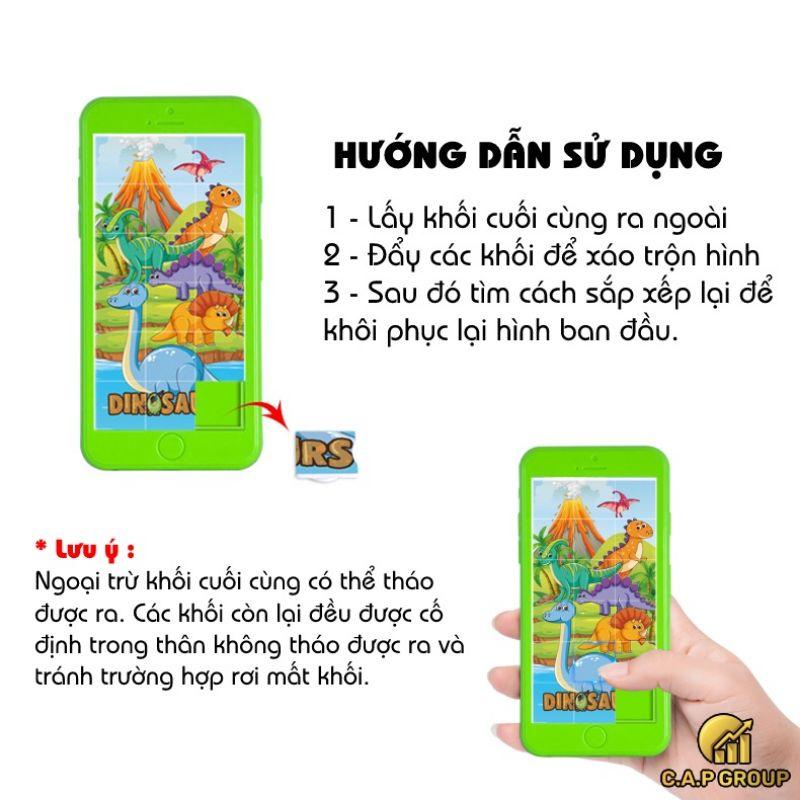 Đồ Chơi Ghép Hình Trượt 16 Ô Cho Bé - Bảng Xếp Hình Huyền Thoại Tuổi Thơ DUASHOP