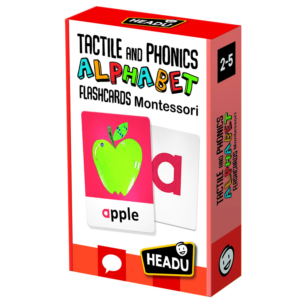 FLASHCARDS TACTILE AND PHONICS ALPHABET MONTESSORI - Bộ thẻ chơi giúp phát triển trí não cho trẻ từ 2-5 tuổi