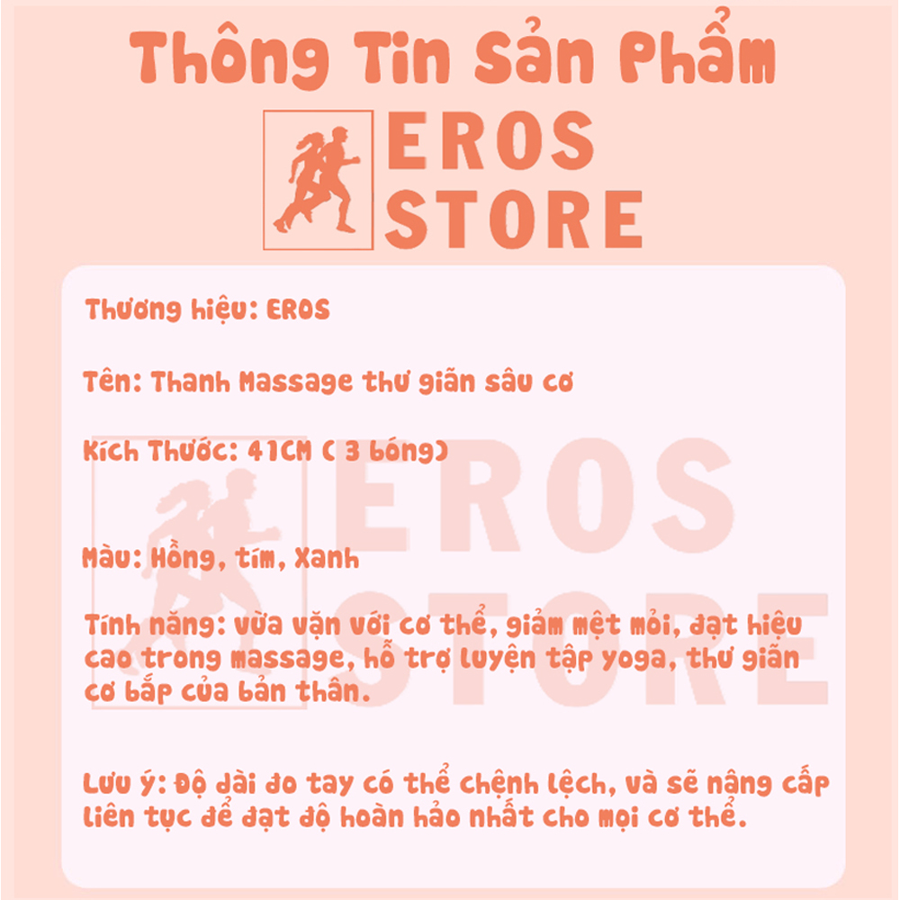 Thanh tay Massage M3, Con lăn massage chất lượng cao, massage cơ thể EROS