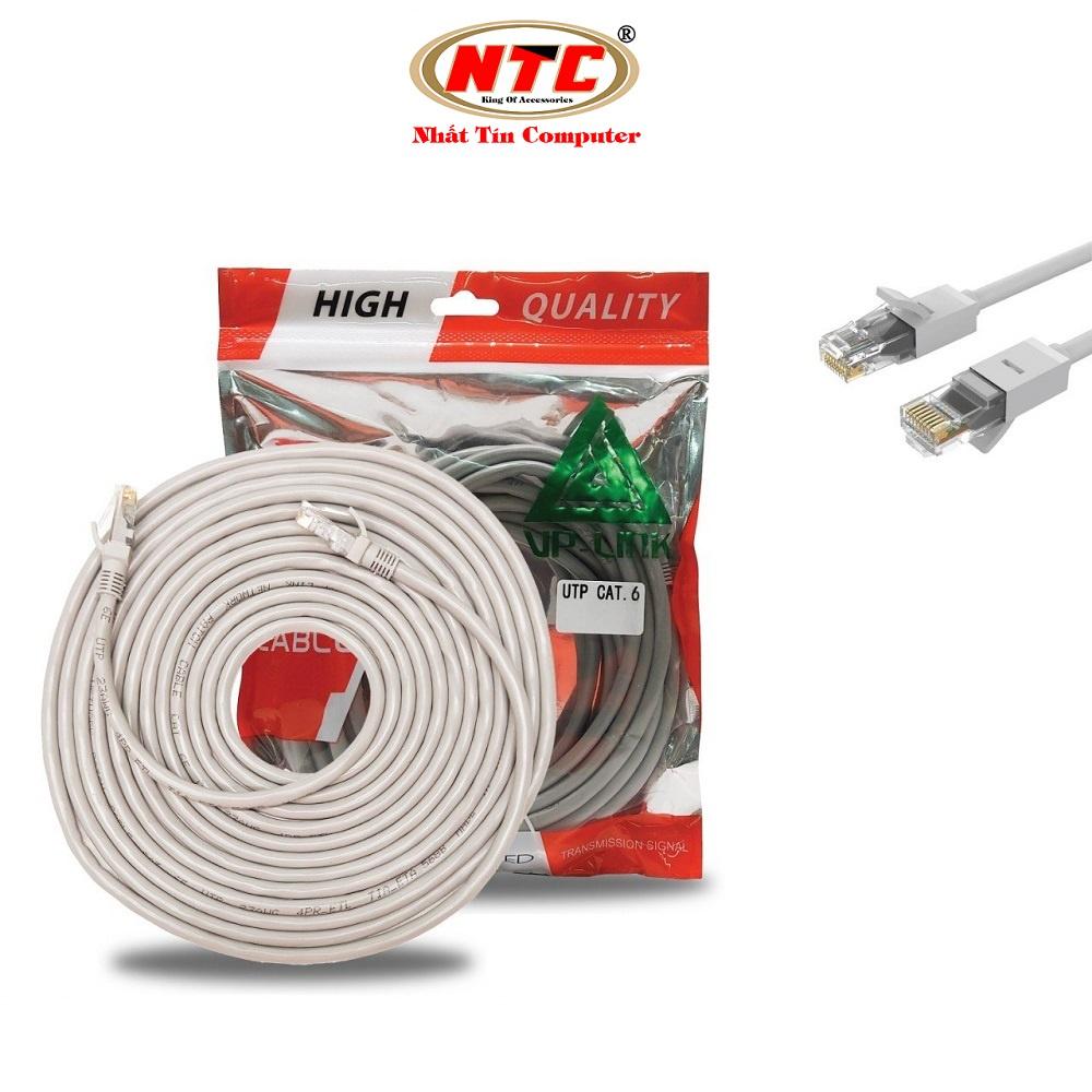 Cáp mạng LAN UTP Cat 6 VP-LINK dài 1.5M 3M 5M 10M 15M 20M 25M 30M 40M 50M (dây trắng, bấm sẵn 2 đầu)