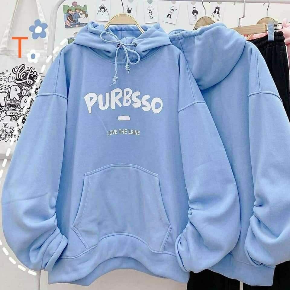 Áo Hoodie Nỉ Lót Bông PURBSSO Unisex ( Ảnh thật )