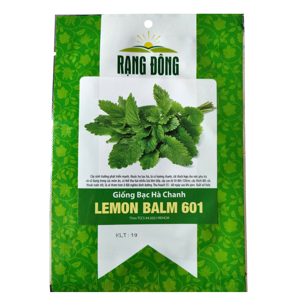 Hạt giống bạc hà chanh LEMON BALM 601 Rạng Đông