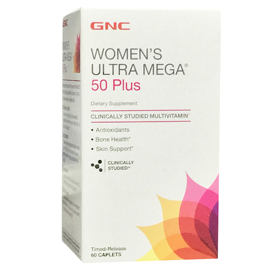 Thực Phẩm Chức Năng Bổ sung vitamin, khoáng chất cho Phụ nữ trên 50 tuổi GNC WOMEN'S ULTRA MEGA 50 PLUS (60 viên/Hộp)