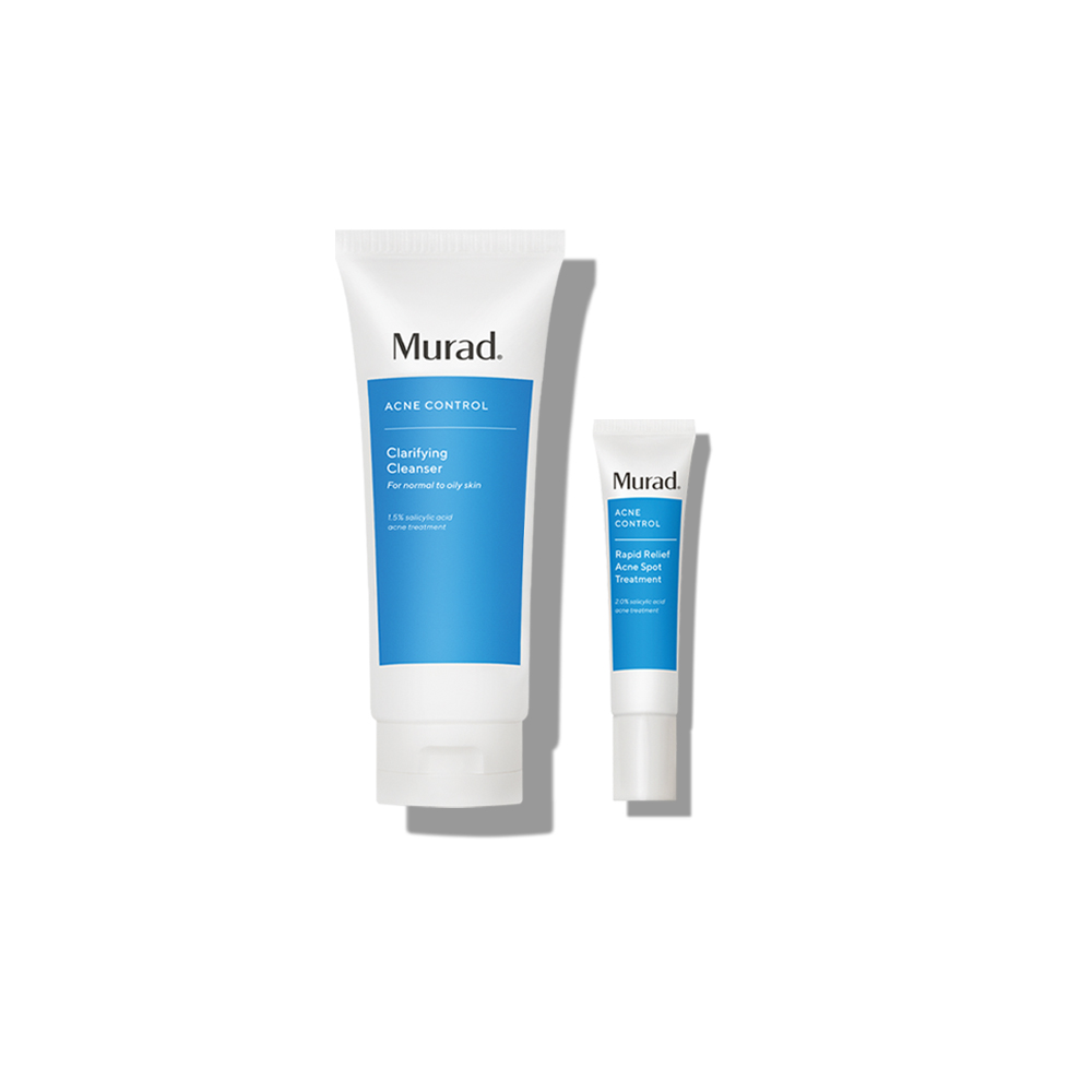 Set cải thiện mụn, giảm thâm cấp tốc Murad Breakout Clearing Value Set  (Bill Anh)