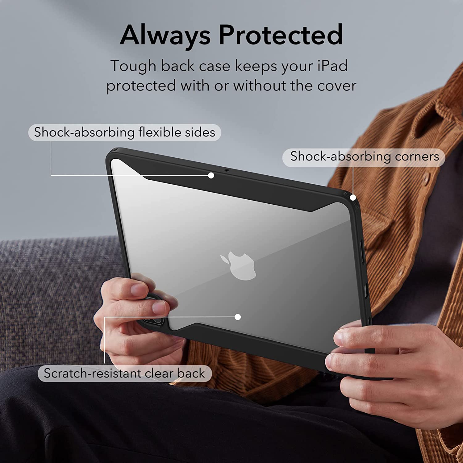 Bao Da dành cho iPad Pro 12.9 inch 2022/2021 ESR Rebound Hybrid Case 360 - Hàng Chính Hãng