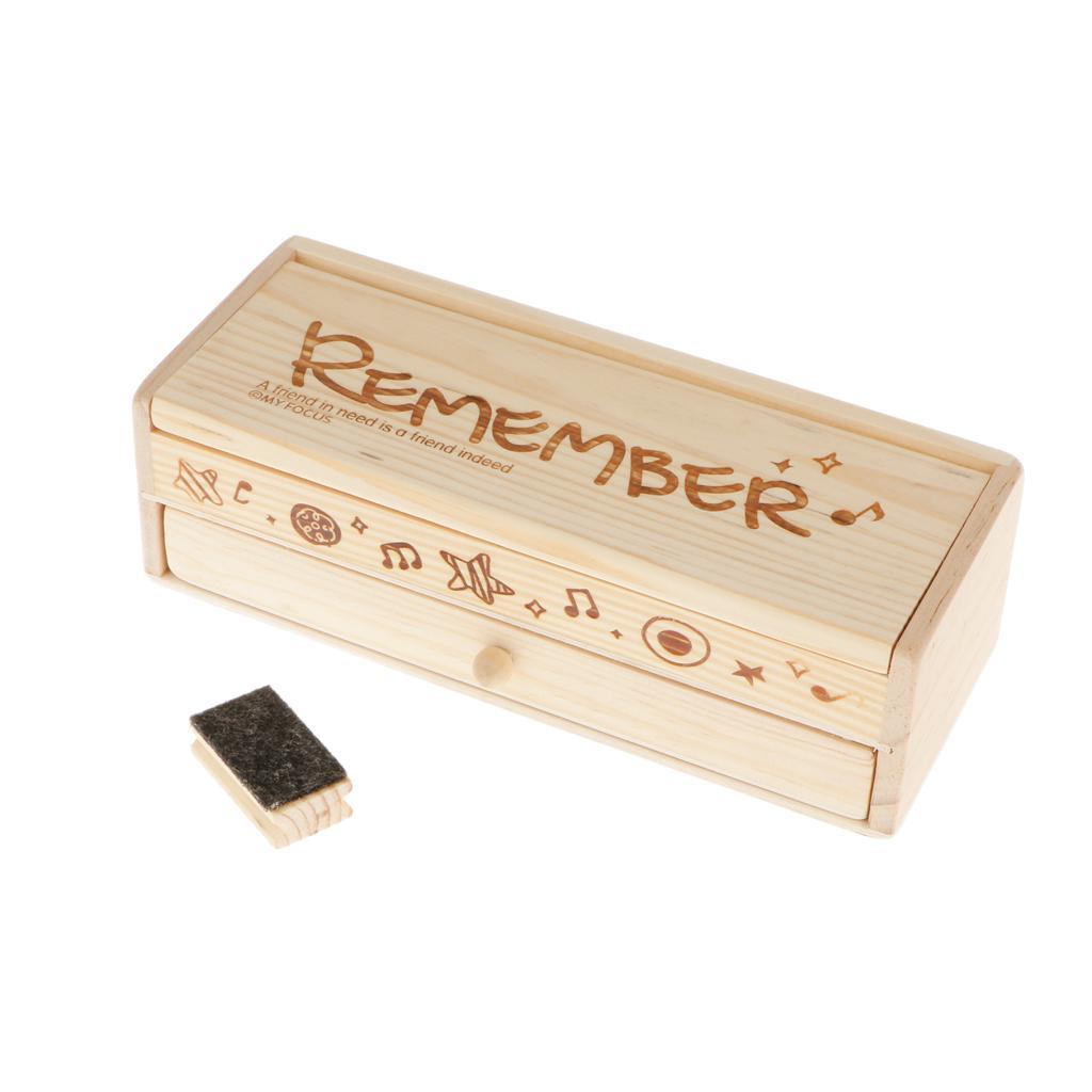 Set of Kids Stationery Multi Storage Organizer Pencil Box w/ Blackboard Drawers