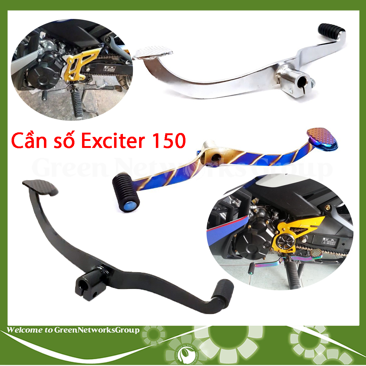 Cần số 2 chiều dành cho xe Yamaha Exciter 150 Green Networks Group