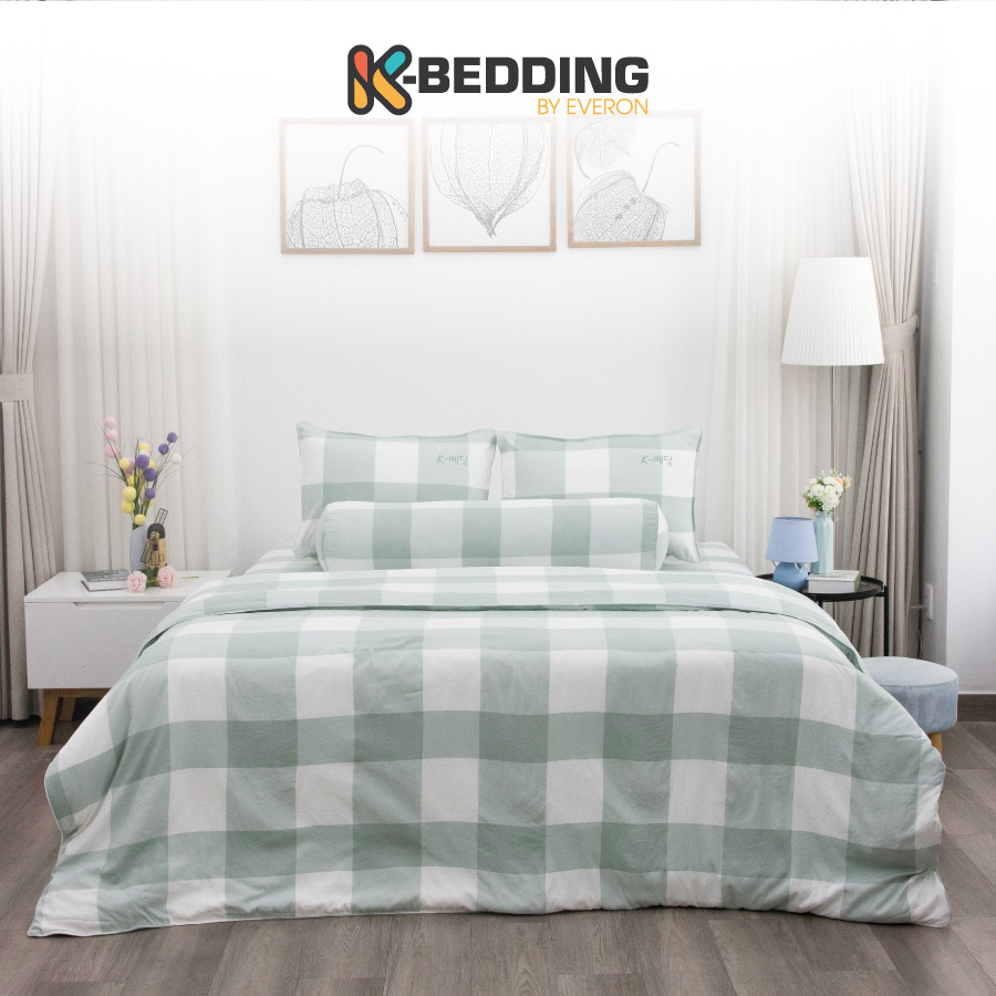 Bộ ga giường nhuộm sợi công nghệ Yarn Dyed K-Bedding KPCD 203