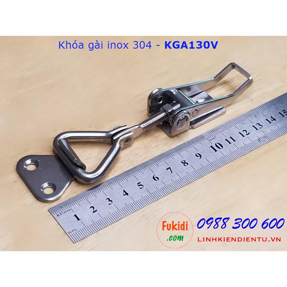 Khóa gài SU304 tay kéo gập và thay đổi chiều dài - KGA130V