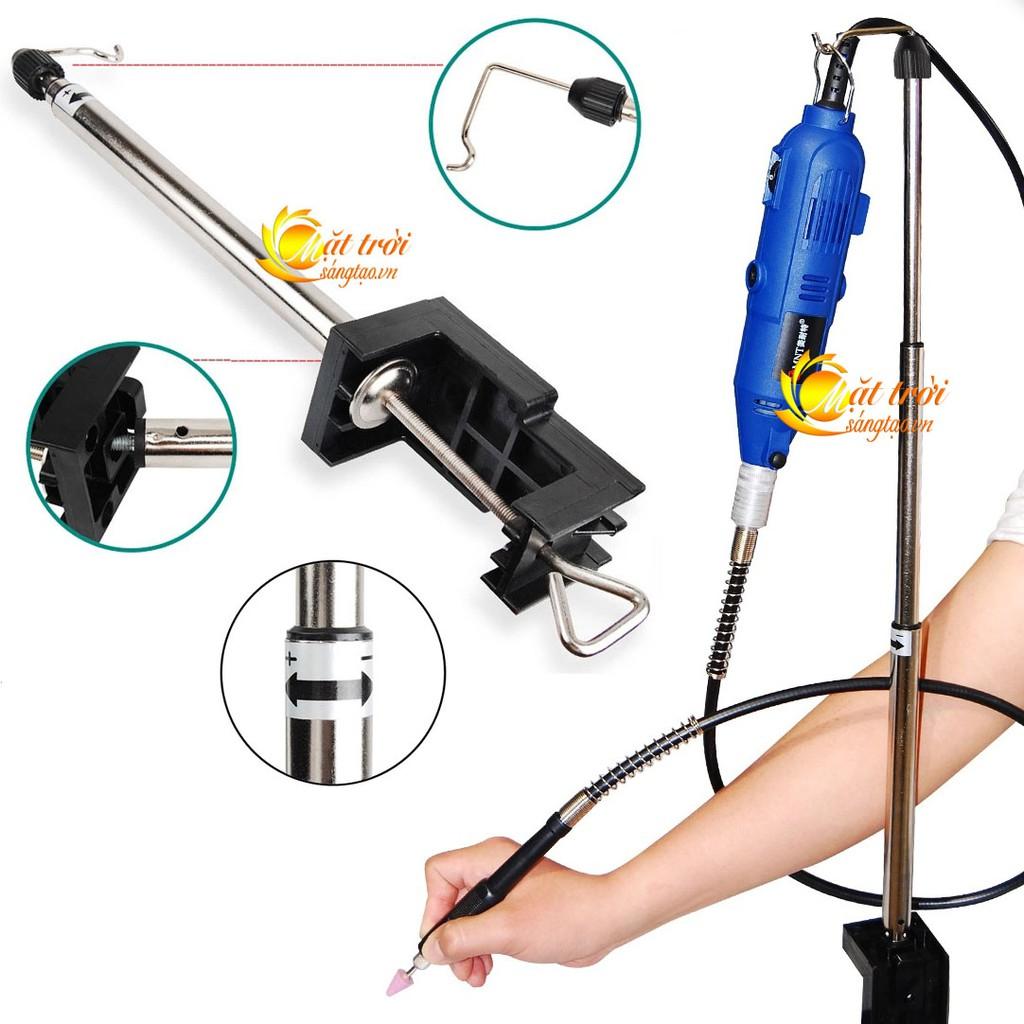 Giá treo máy khoan, mài, khắc kẹp bàn