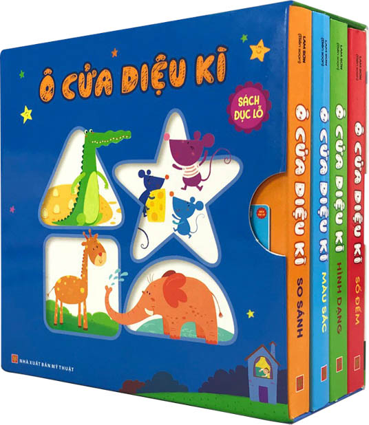 Sách Đục Lỗ: Ô Cửa Kì Diệu  - Nhận Biết Hình Dạng + Màu Sắc + Số Đếm + So Sánh