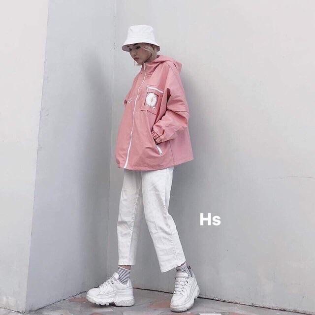 ÁO KHOÁC GIÓ NỮ FORM RỘNG CÁ TÍNH