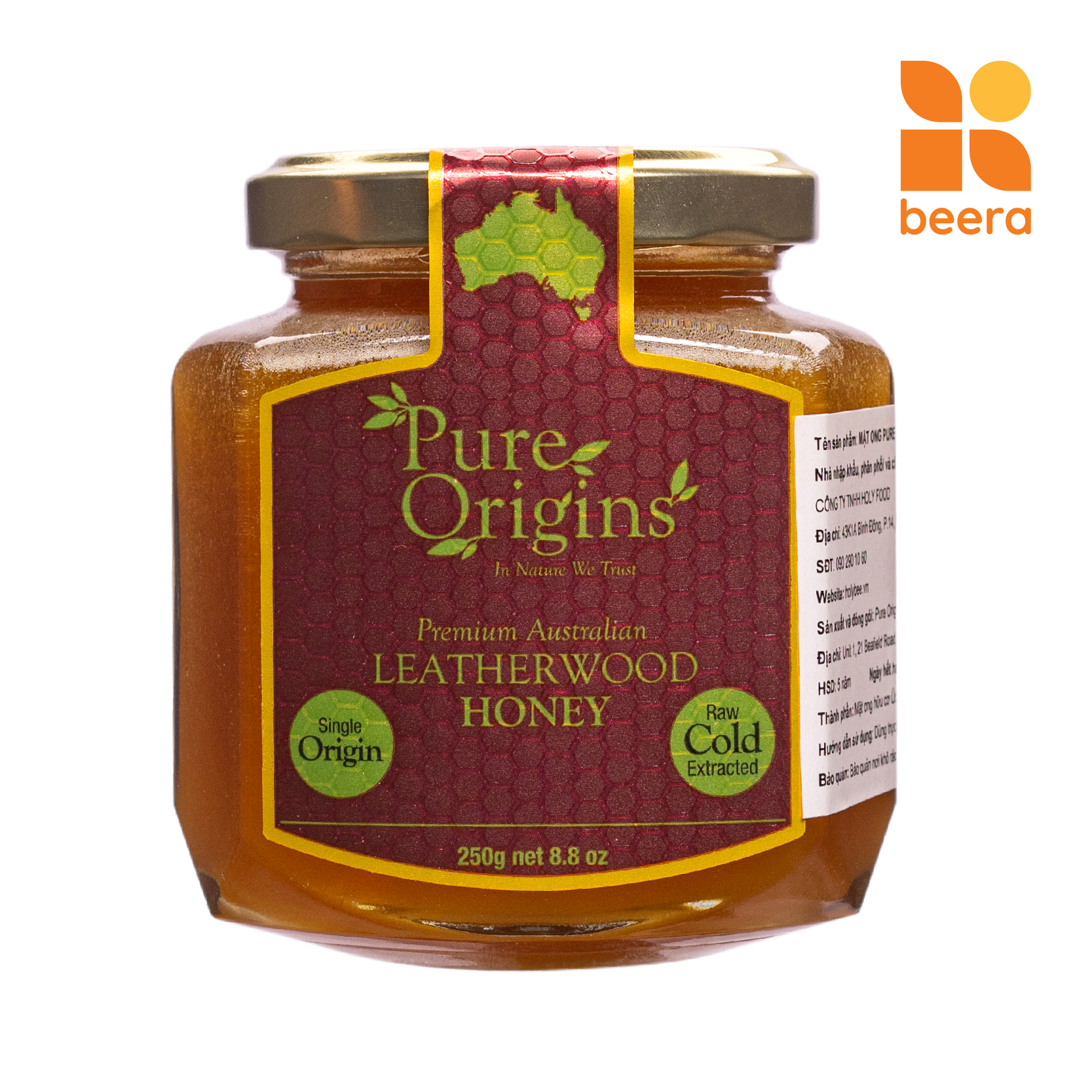 Mật Ong Leatherwood 250g-PURE ORIGINS