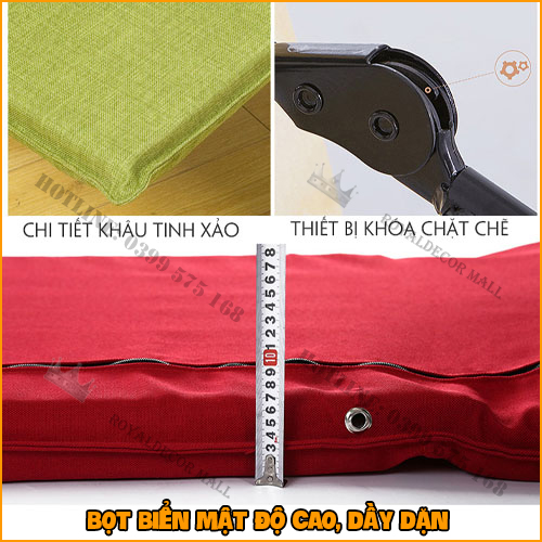 Ghế Poang Thư Giãn Có Gác Chân Nằm Đọc Báo, Xem Tivi Nghỉ Ngơi Với Đệm Êm Và Khung Chắc Chắn...