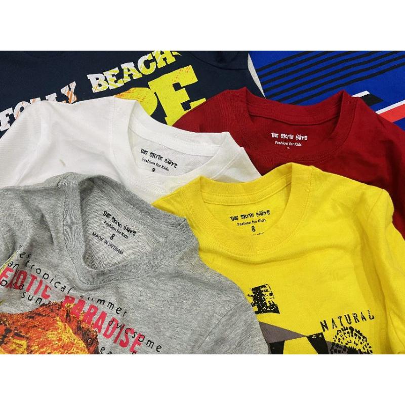 Bộ cotton vải xuất dư size đại cho bé