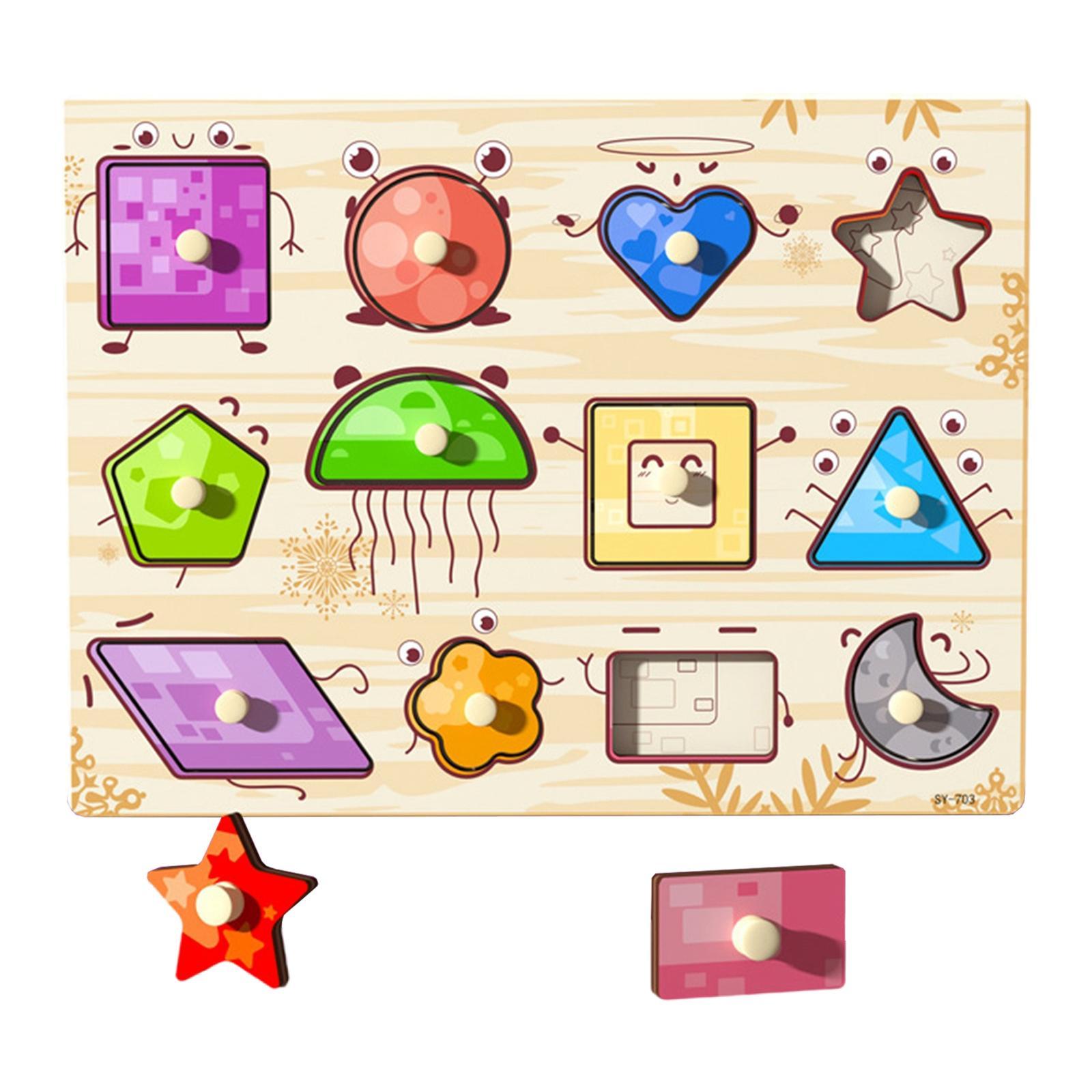 Wooden Jigsaw  Matching Game for Kids Children