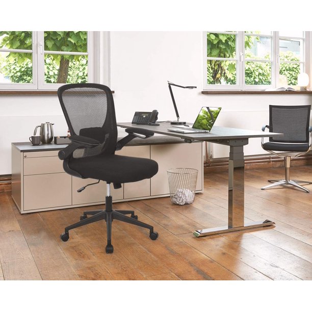 Ghế Làm Việc Lưới Chân Xoay Tay Mở Gập AMA-518-M