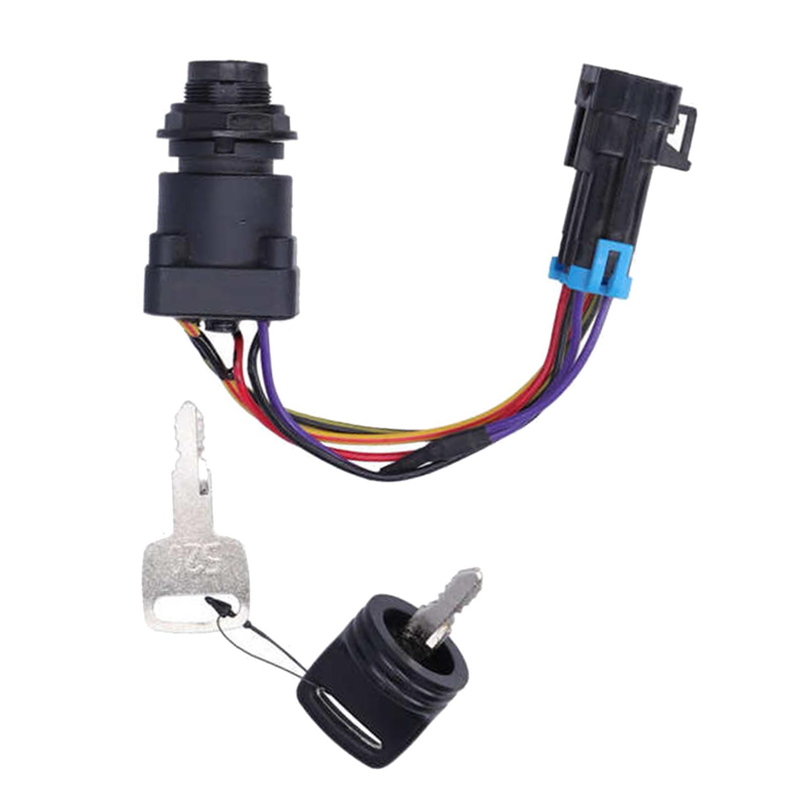 High Performance Boat Ignition Switch with Key Durable 893353A03 for Outboard Motor Control Box Replacement Boat Accessories Refitting