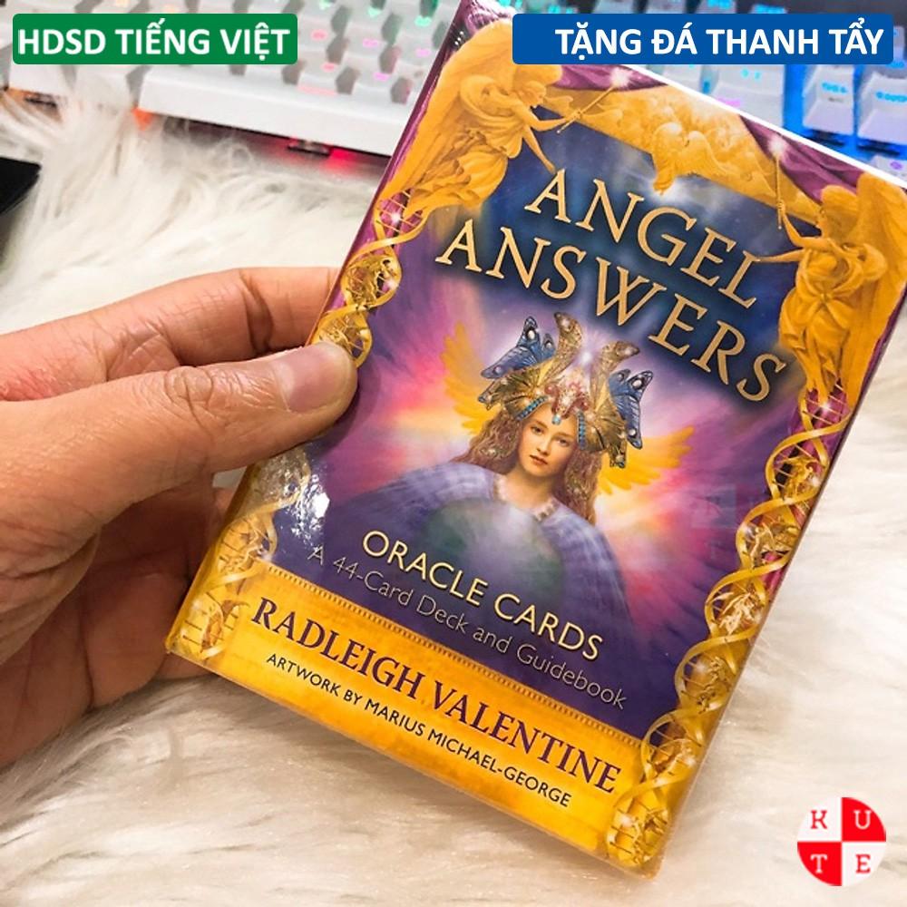 Bài Oracle Angel Answers 44 Lá Bài Tặng Hướng Dẫn Tiếng Việt Và Đá Thanh Tẩy