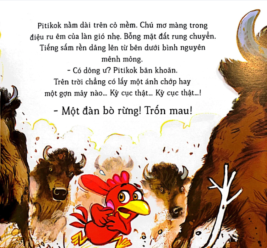 Lại chuyện xóm gà - Pitikok và bê rừng bé bỏng