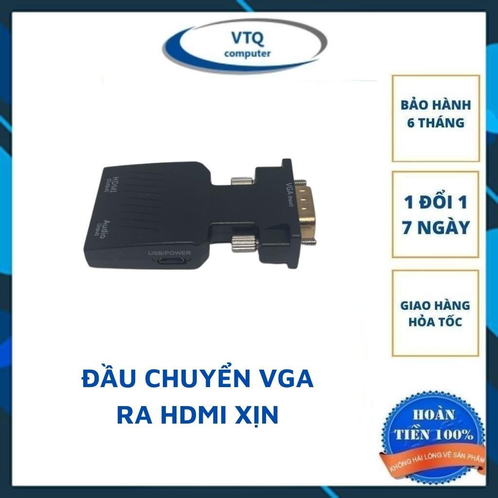 Đầu chuyển đổi VGA sang HDMI kèm cáp âm thanh và đầu ra hỗ trợ 1080P