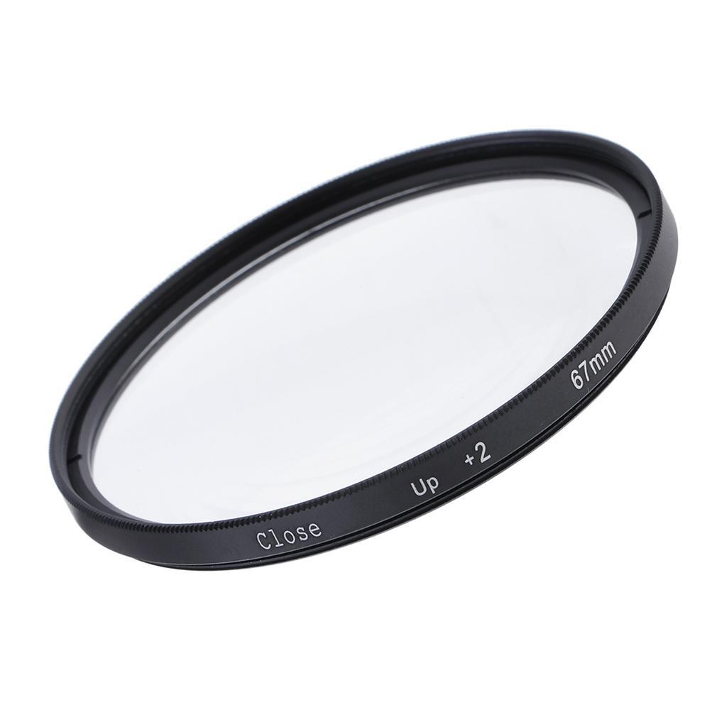 Camera Lens Macro Close Up Effect Filter 67mm +2 for Canon 70-300 17-85mm