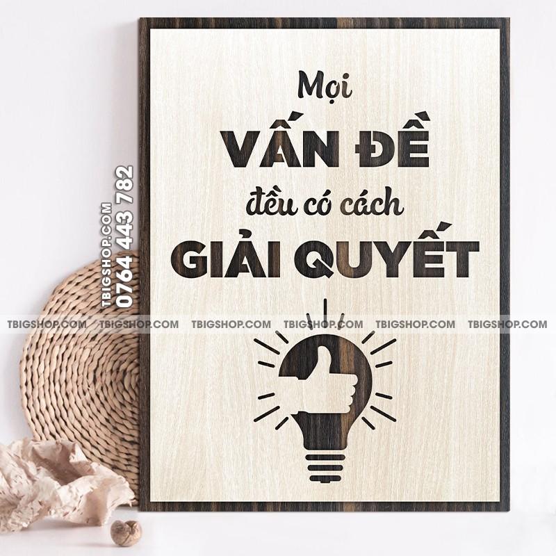 Bộ 2 tranh gỗ truyền cảm hứng làm việc nhóm, teamwork