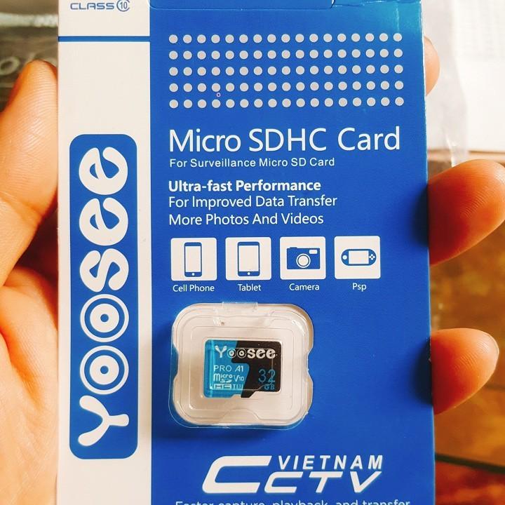 Thẻ nhớ Yoosee 32GB Micro SDHC U1I Class 10- HÀNG CHÍNH HÃNG