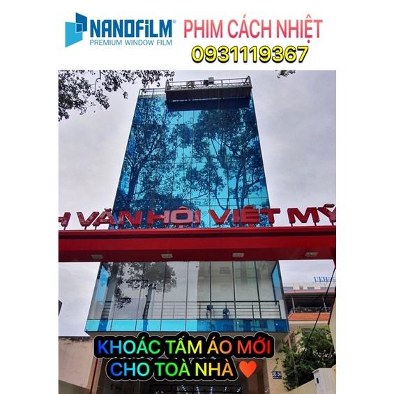 Giấy dán kính phản quang cách nhiệt màu xanh dương