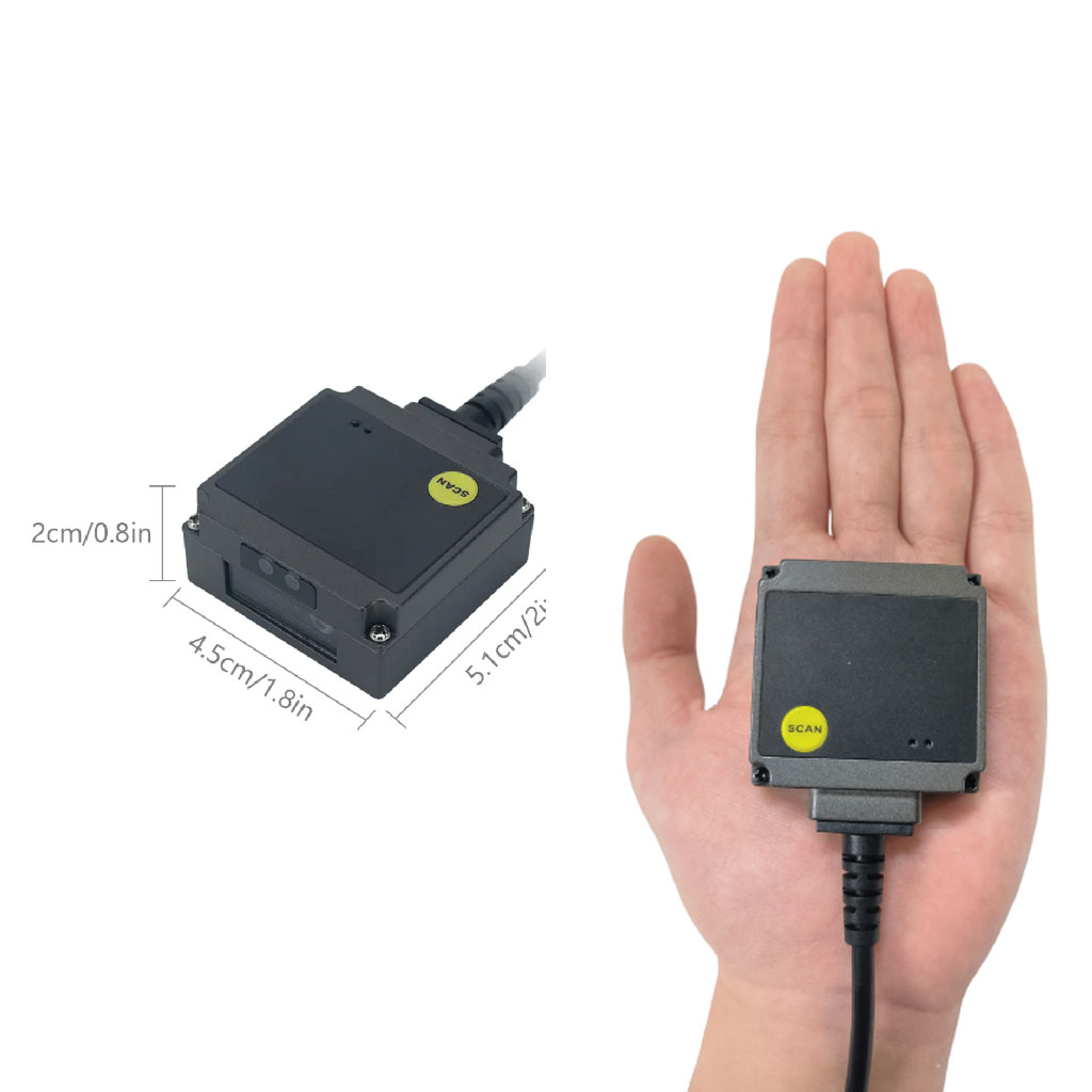 Máy quét mã vạch dạng Mô-đun Mini dùng dây YHD-M200D quét siêu nhạy, quét được tất cả các mã - Hàng Nhập Khẩu