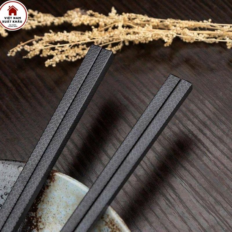 Set 10 Đôi Đũa Nhật Kháng Khuẩn Chống Nấm Mốc Chống Trơn Trượt Sang Trọng