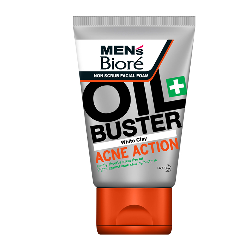 Sữa Rửa Mặt Men Biore OIL BUSTER Sạch Nhờn Giảm Mụn 100g