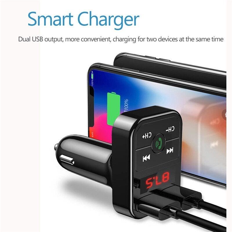 Tẩu Sạc MP3 Bluetooth Không Dây Cho Xe Ô Tô