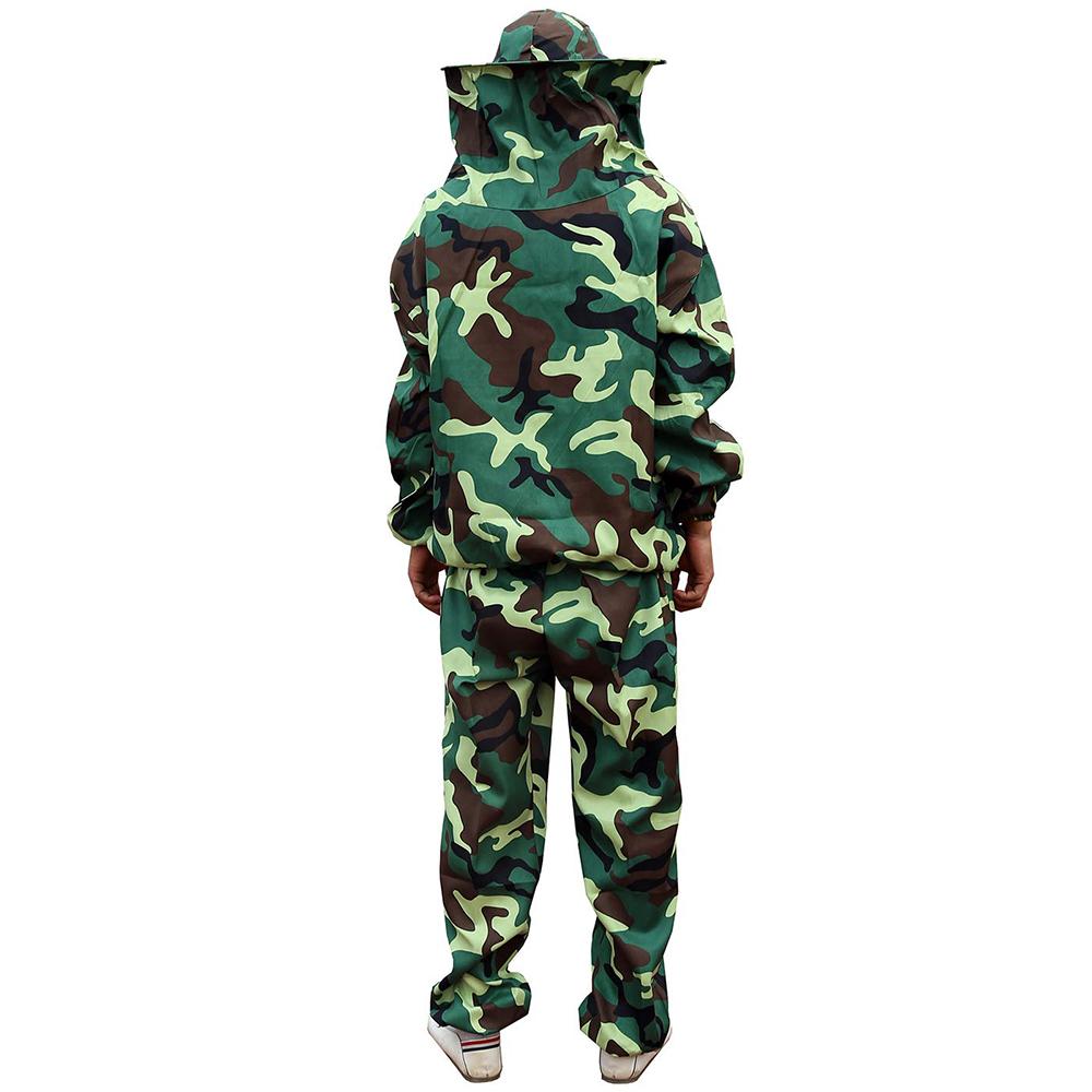 Bộ đồ nuôi ong bằng Polycotton có mạng che mặt tròn