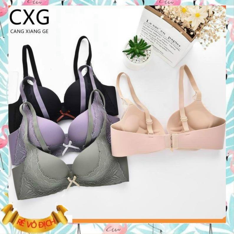 Áo đúc su không gọng phối ren cao cấp nâng ngực